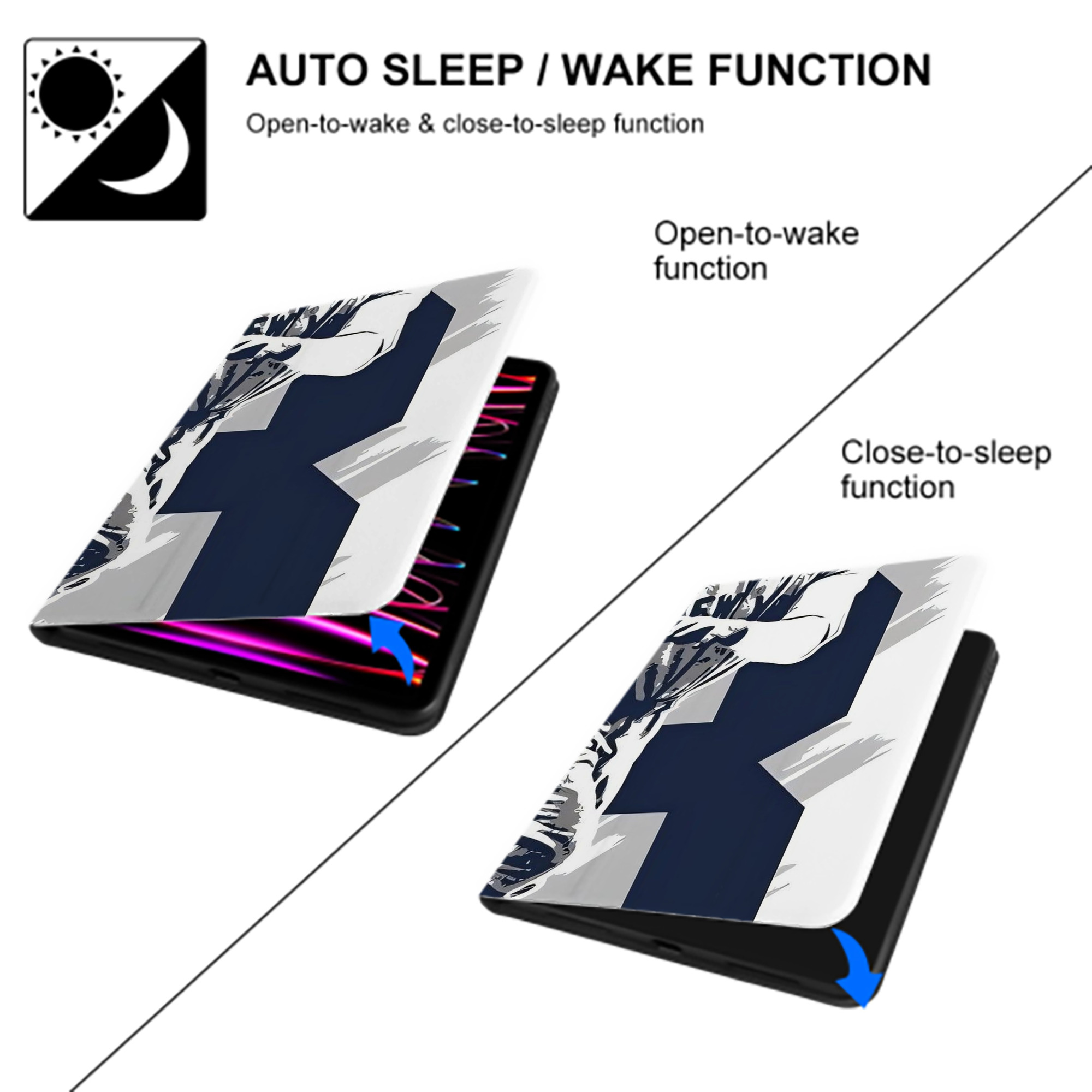 Babe Ruth 27 IPad Book-Style Case With Pencil Slot – Slim PU & TPU Cover – Full Protection, Precise Fit, Water & Scratch Resistant