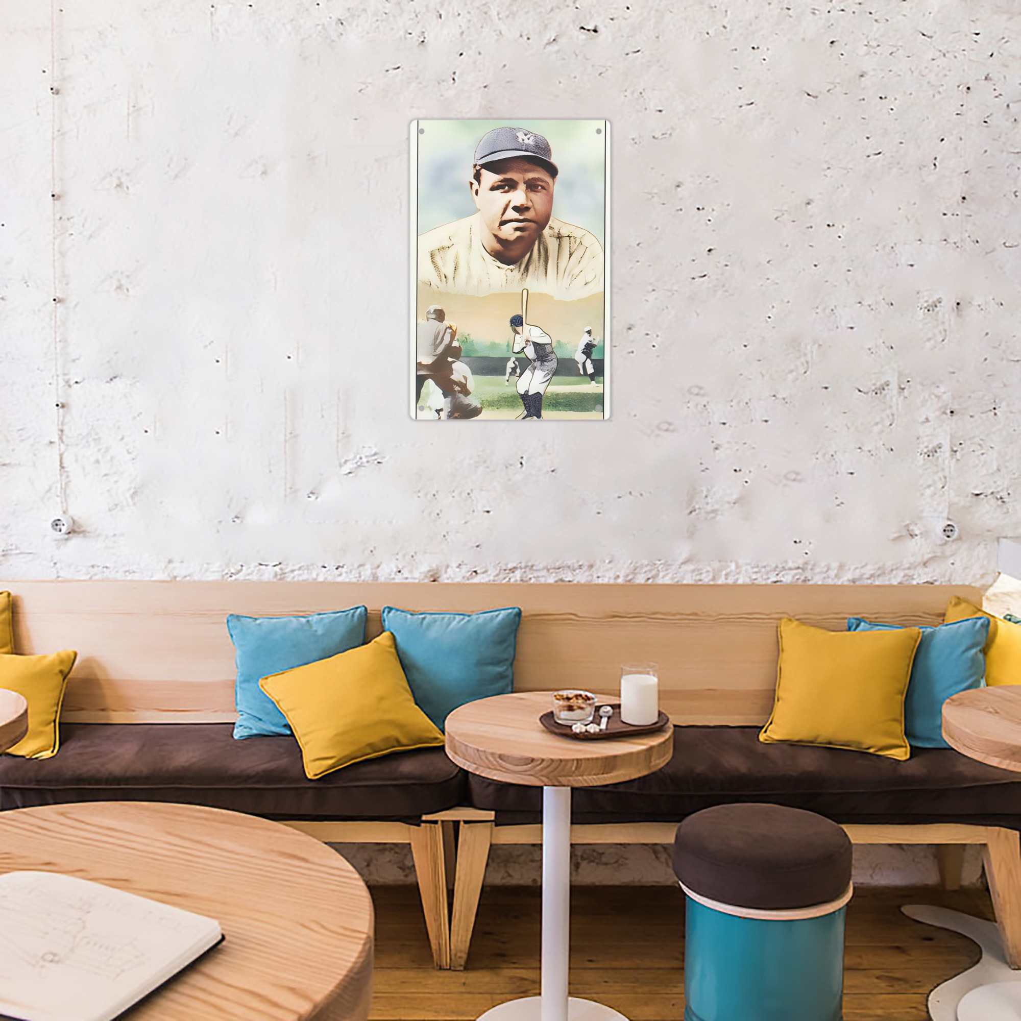 Babe Ruth 18 8x12inch Vertical Aluminum Sign - Durable Fade-Resistant Indoor/Outdoor Safety & Information Plaque For Office, Hotel, Restaurant, Bar, Public Spaces