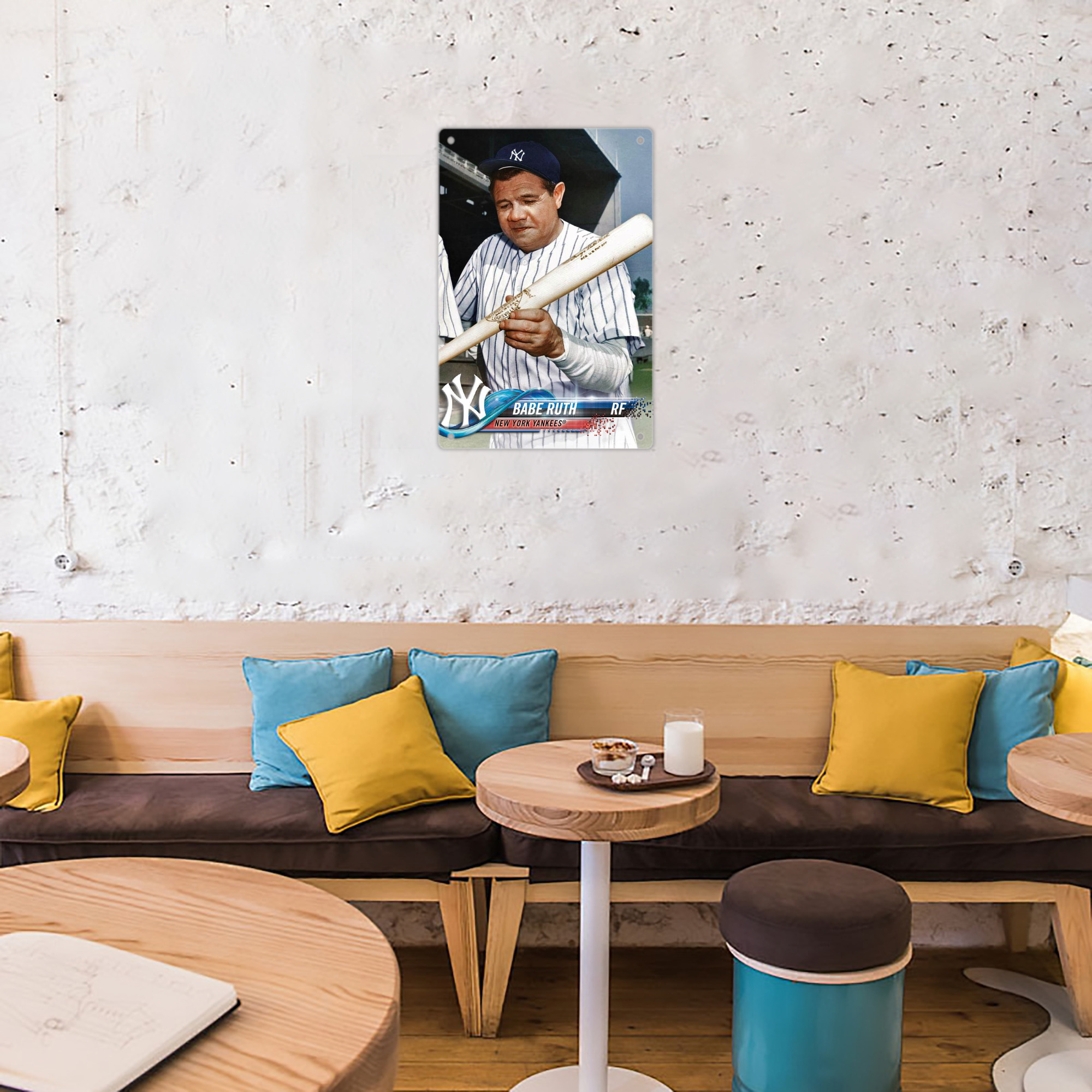 Babe Ruth 20 8x12inch Vertical Aluminum Sign - Durable Fade-Resistant Indoor/Outdoor Safety & Information Plaque For Office, Hotel, Restaurant, Bar, Public Spaces