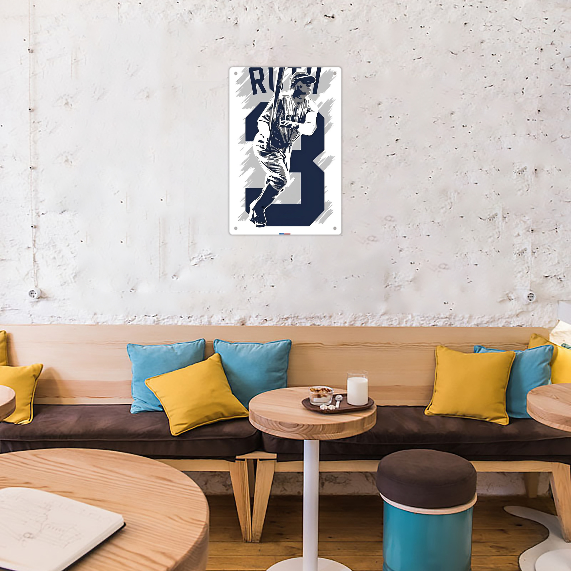 Babe Ruth 27 8x12inch Vertical Aluminum Sign - Durable Fade-Resistant Indoor/Outdoor Safety & Information Plaque For Office, Hotel, Restaurant, Bar, Public Spaces