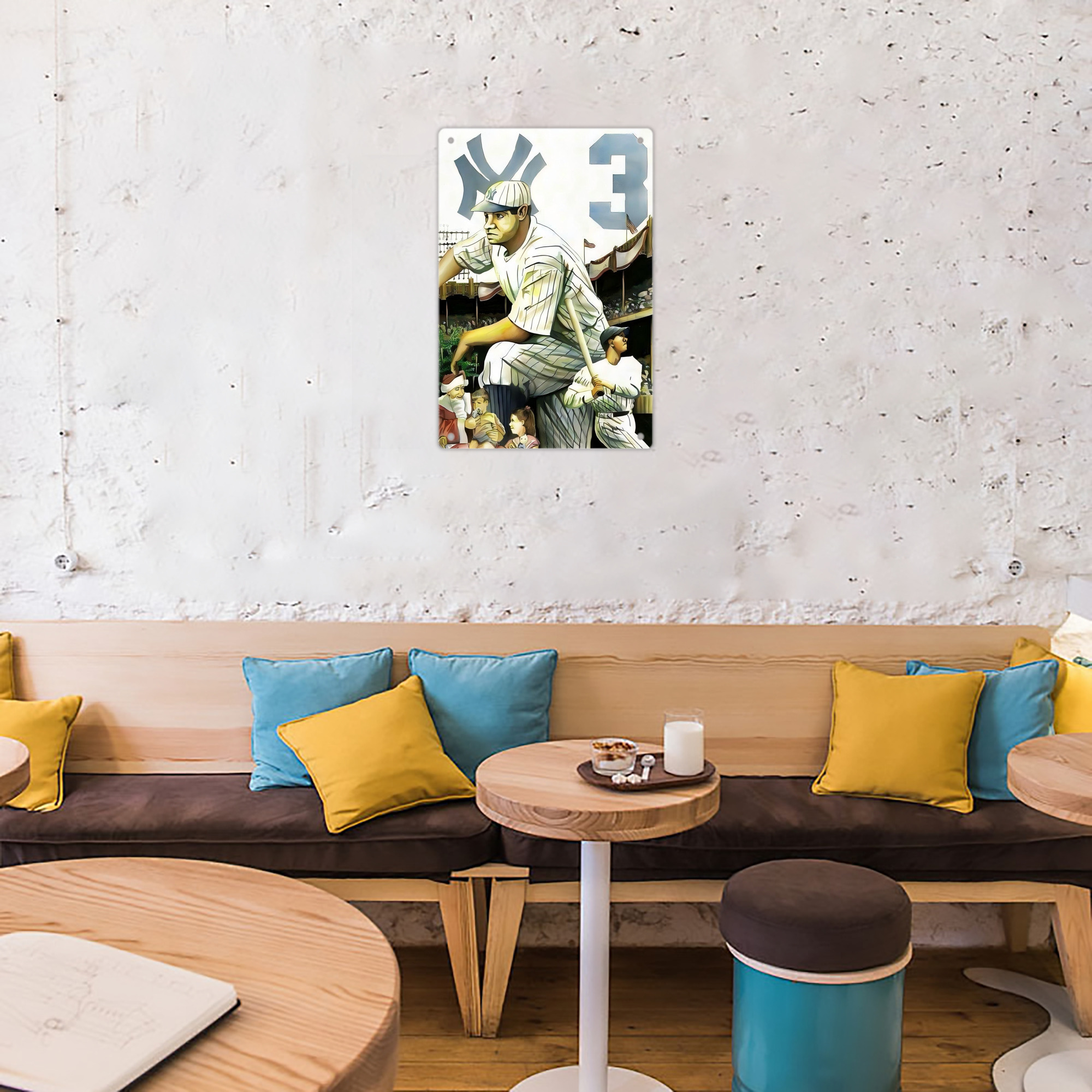 Babe Ruth 33 8x12inch Vertical Aluminum Sign - Durable Fade-Resistant Indoor/Outdoor Safety & Information Plaque For Office, Hotel, Restaurant, Bar, Public Spaces