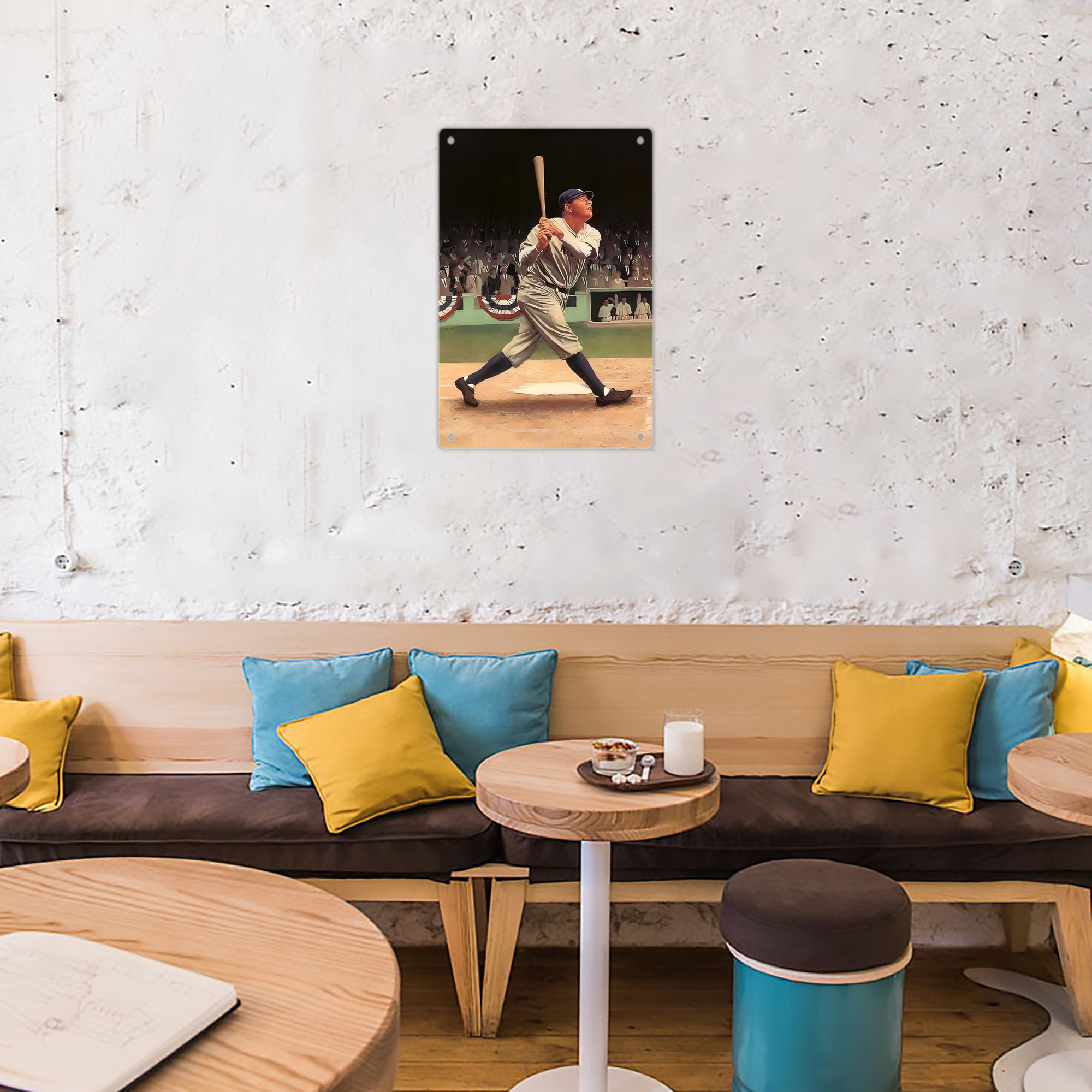 Babe Ruth 35 8x12inch Vertical Aluminum Sign - Durable Fade-Resistant Indoor/Outdoor Safety & Information Plaque For Office, Hotel, Restaurant, Bar, Public Spaces