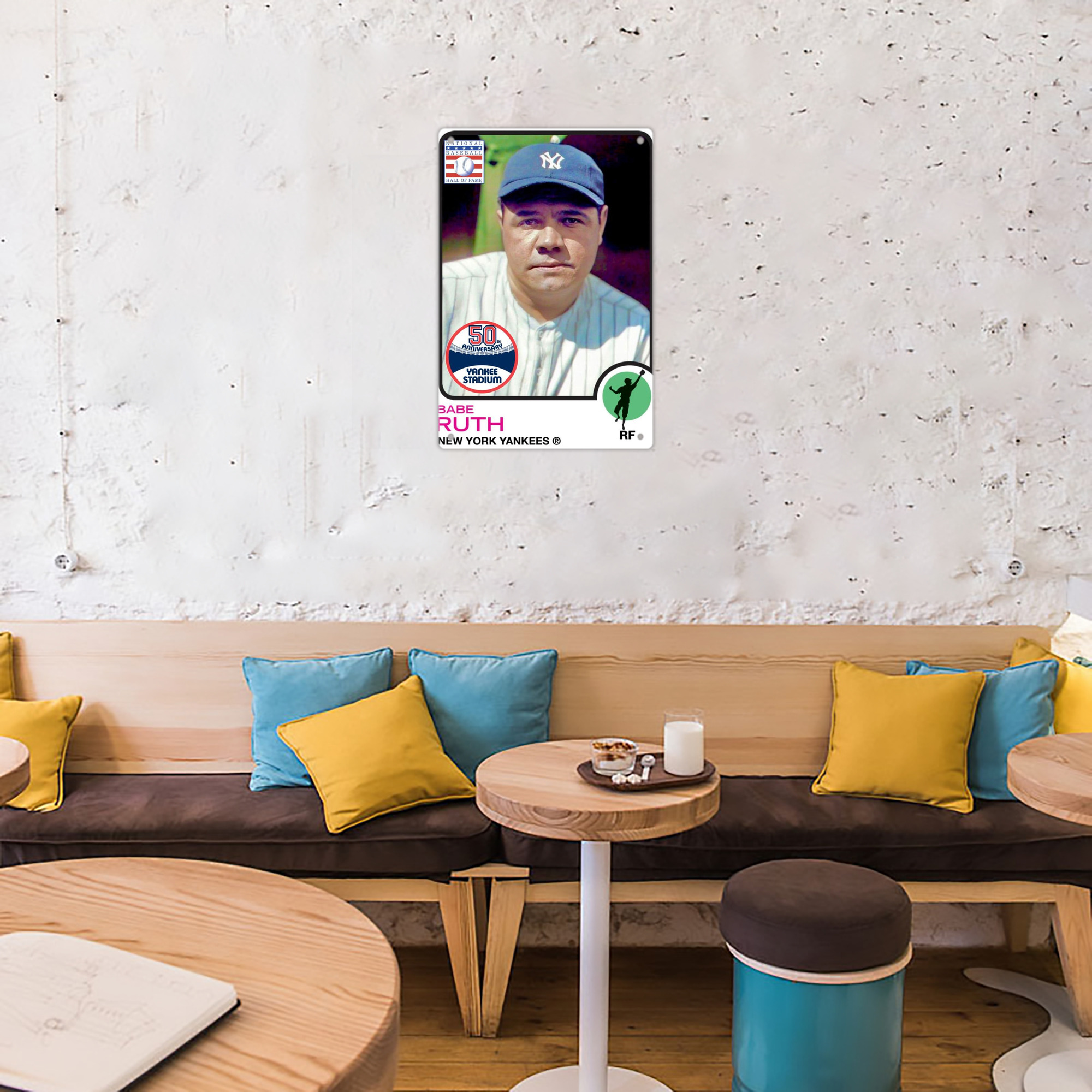 Babe Ruth 40 8x12inch Vertical Aluminum Sign - Durable Fade-Resistant Indoor/Outdoor Safety & Information Plaque For Office, Hotel, Restaurant, Bar, Public Spaces