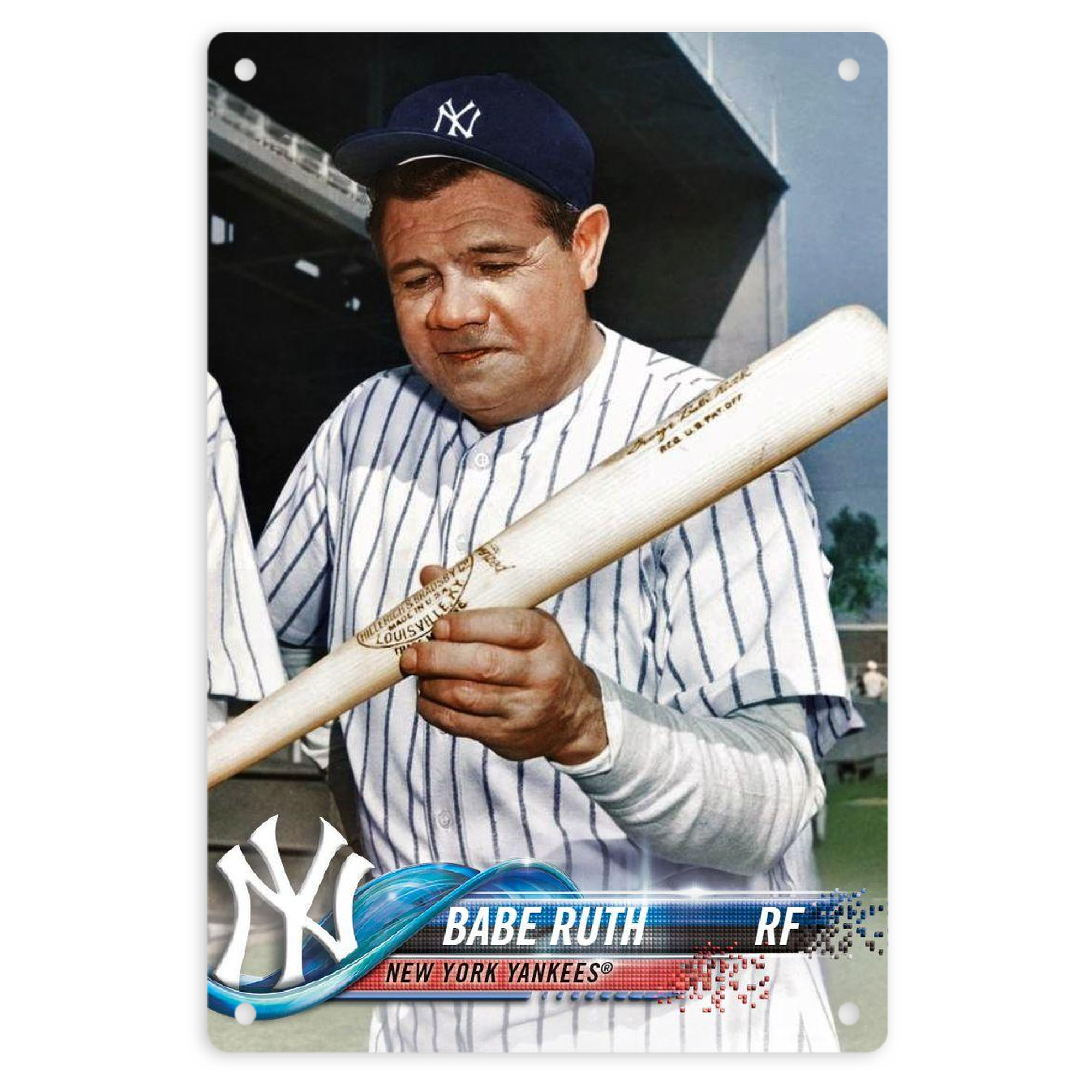 Babe Ruth 20 8x12inch Vertical Aluminum Sign - Durable Fade-Resistant Indoor/Outdoor Safety & Information Plaque For Office, Hotel, Restaurant, Bar, Public Spaces
