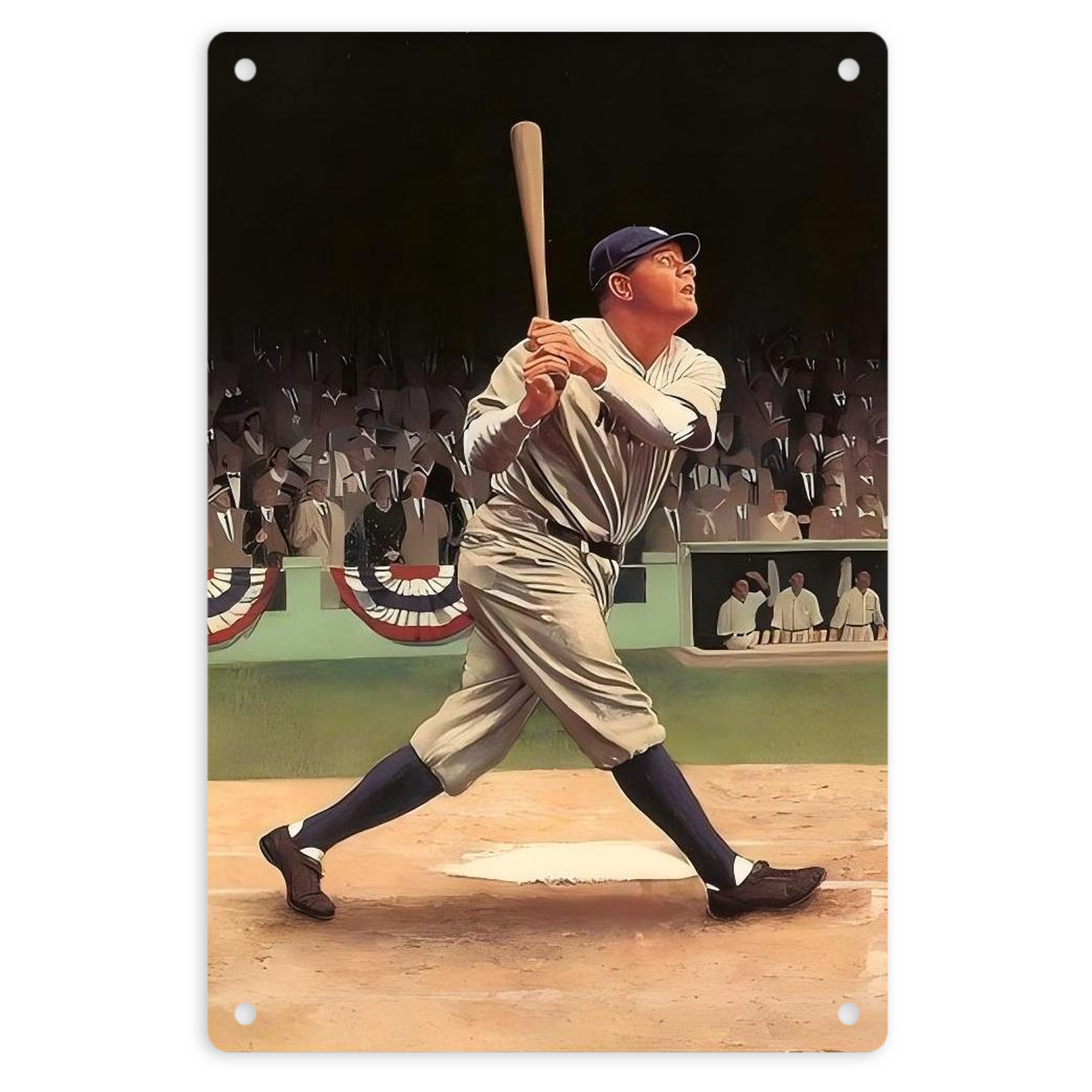Babe Ruth 35 8x12inch Vertical Aluminum Sign - Durable Fade-Resistant Indoor/Outdoor Safety & Information Plaque For Office, Hotel, Restaurant, Bar, Public Spaces