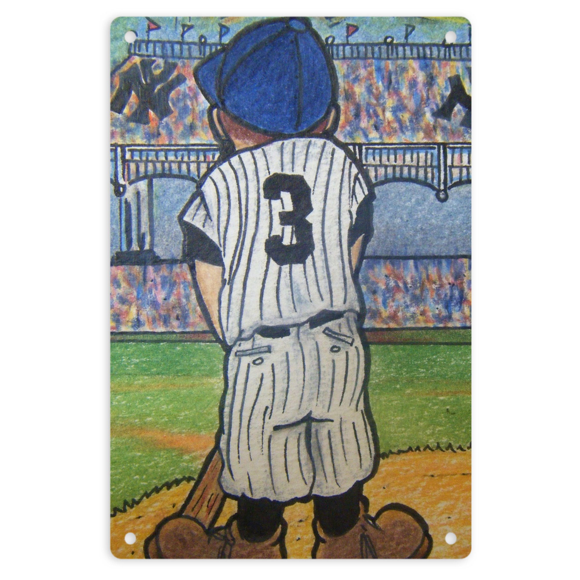 Babe Ruth 37 8x12inch Vertical Aluminum Sign - Durable Fade-Resistant Indoor/Outdoor Safety & Information Plaque For Office, Hotel, Restaurant, Bar, Public Spaces