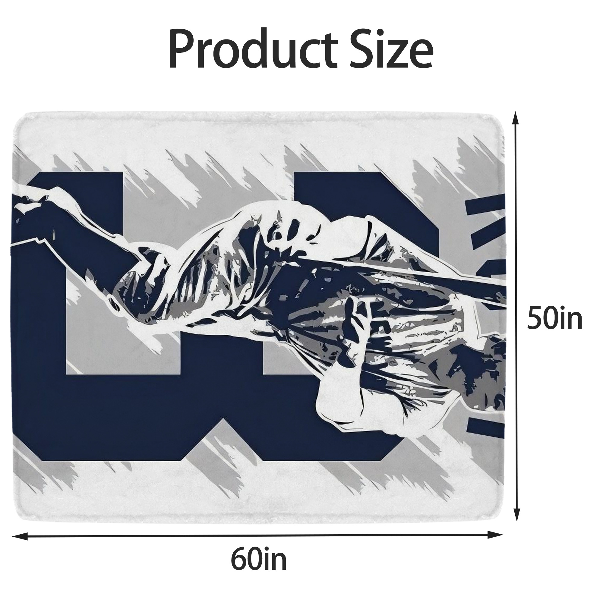 Babe Ruth 27 Soft Fleece Throw Blanket 50 X 60 Inch – Super Soft, Lightweight, And Durable – Perfect For Sofa, Bed, Camping, And More – Ideal Gift For Family And Friends