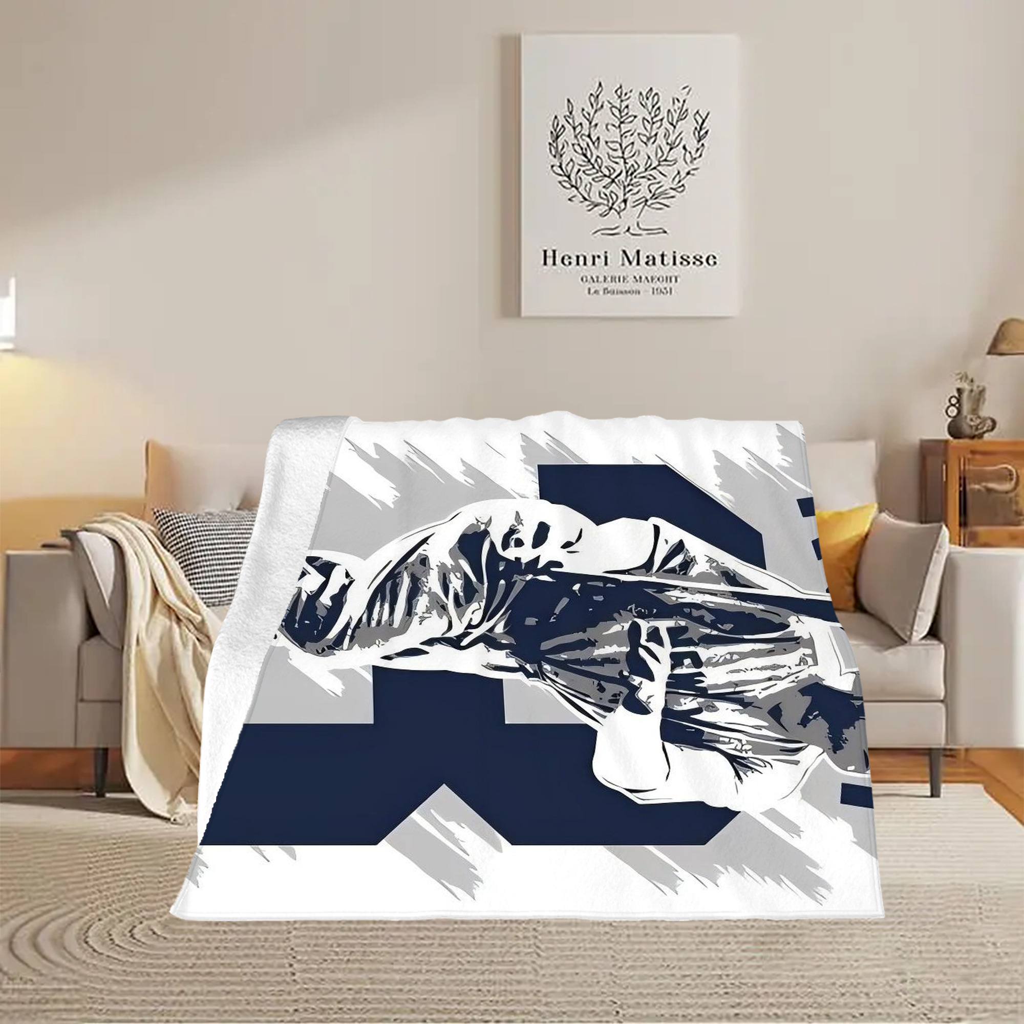 Babe Ruth 27 Soft Fleece Throw Blanket 50 X 60 Inch – Super Soft, Lightweight, And Durable – Perfect For Sofa, Bed, Camping, And More – Ideal Gift For Family And Friends