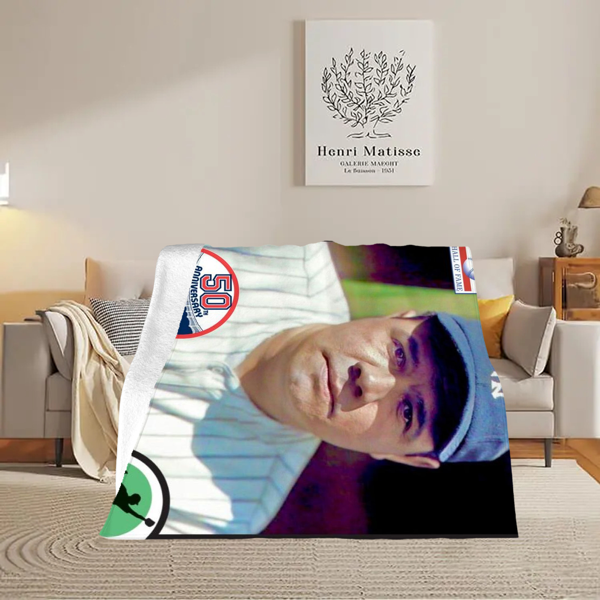 Babe Ruth 40 Soft Fleece Throw Blanket 50 X 60 Inch – Super Soft, Lightweight, And Durable – Perfect For Sofa, Bed, Camping, And More – Ideal Gift For Family And Friends