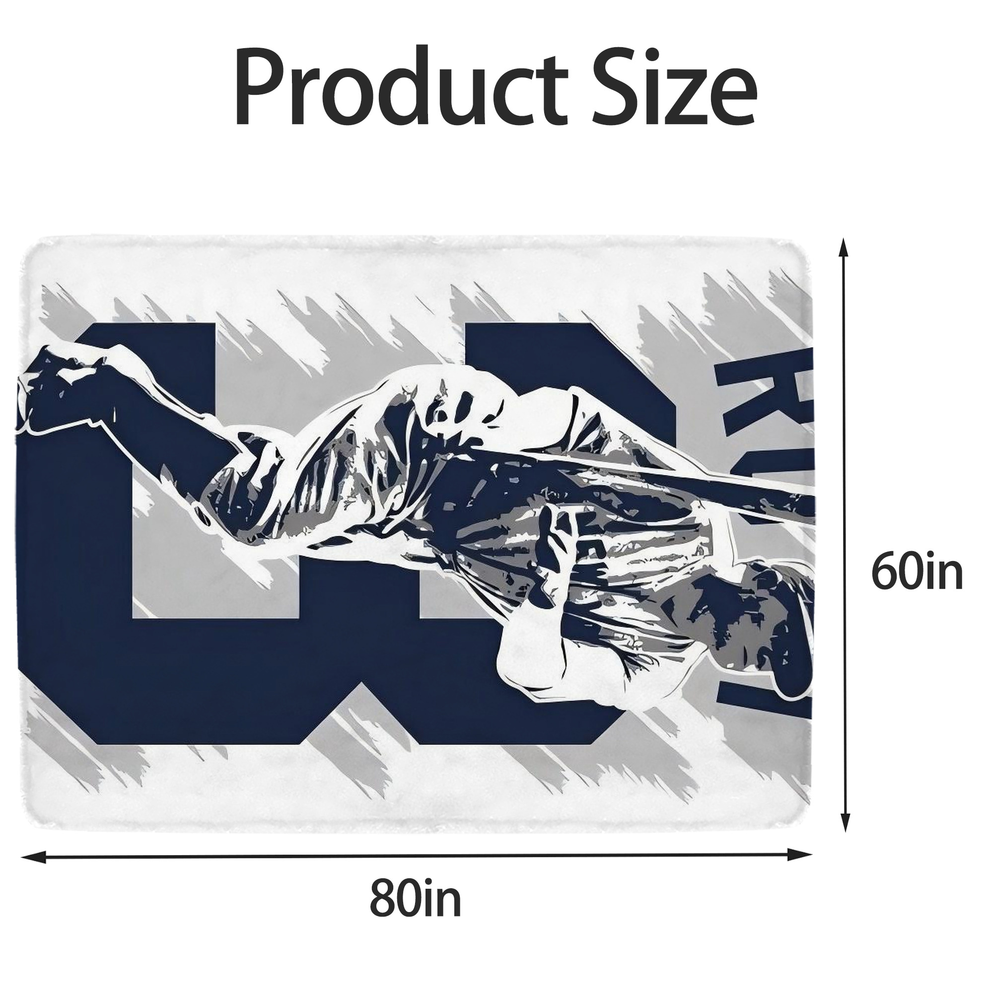 Babe Ruth 27 Soft Fleece Throw Blanket 60 X 80 Inch – Super Soft, Lightweight, And Durable – Perfect For Sofa, Bed, Camping, And More – Ideal Gift For Family And Friends