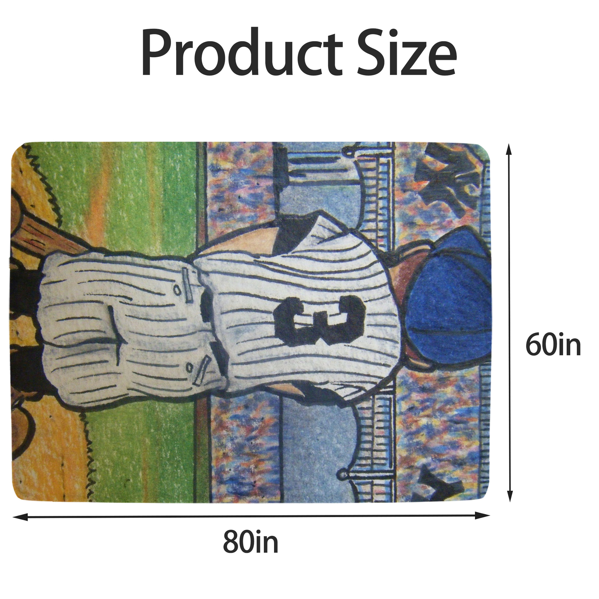 Babe Ruth 37 Soft Fleece Throw Blanket 60 X 80 Inch – Super Soft, Lightweight, And Durable – Perfect For Sofa, Bed, Camping, And More – Ideal Gift For Family And Friends