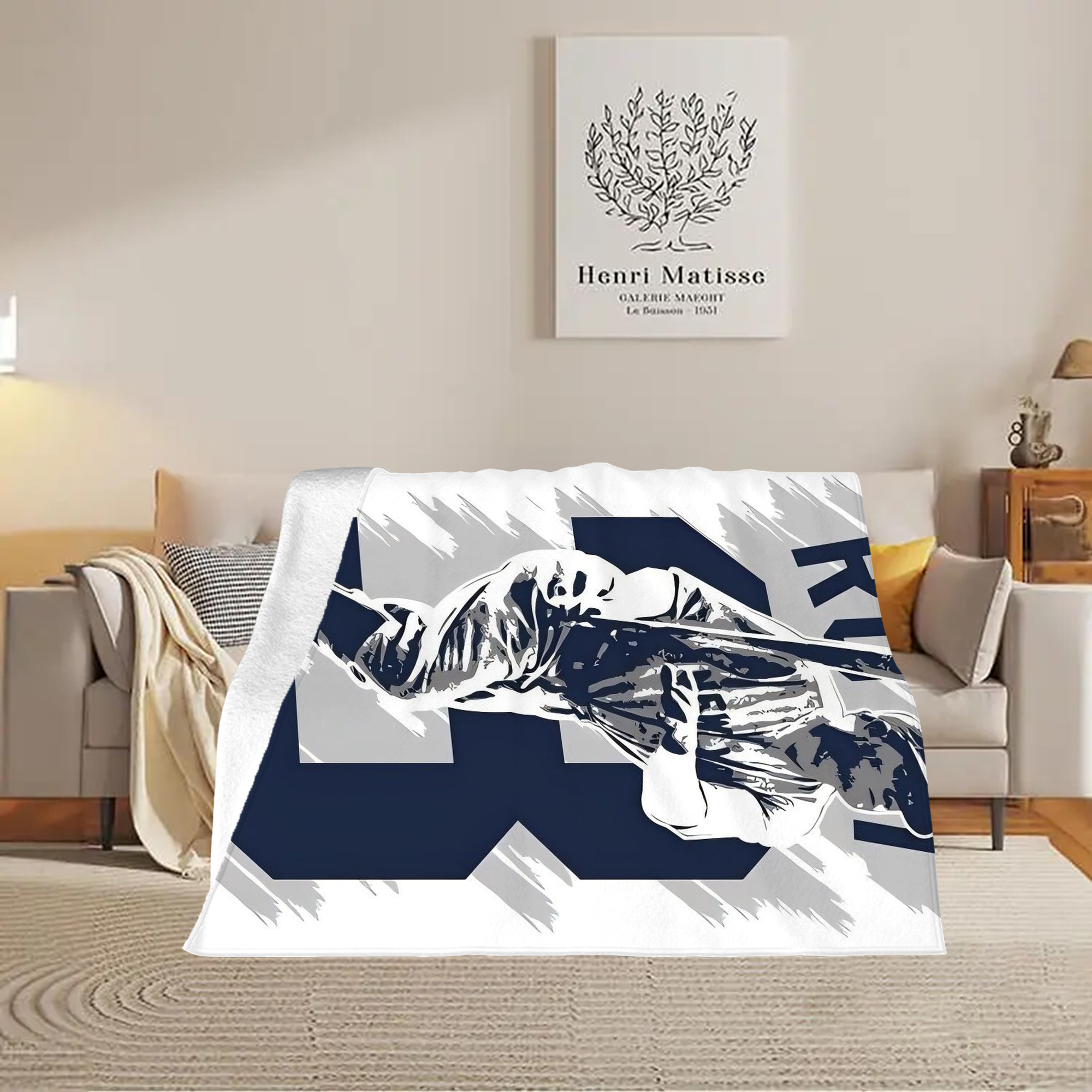 Babe Ruth 27 Soft Fleece Throw Blanket 60 X 80 Inch – Super Soft, Lightweight, And Durable – Perfect For Sofa, Bed, Camping, And More – Ideal Gift For Family And Friends