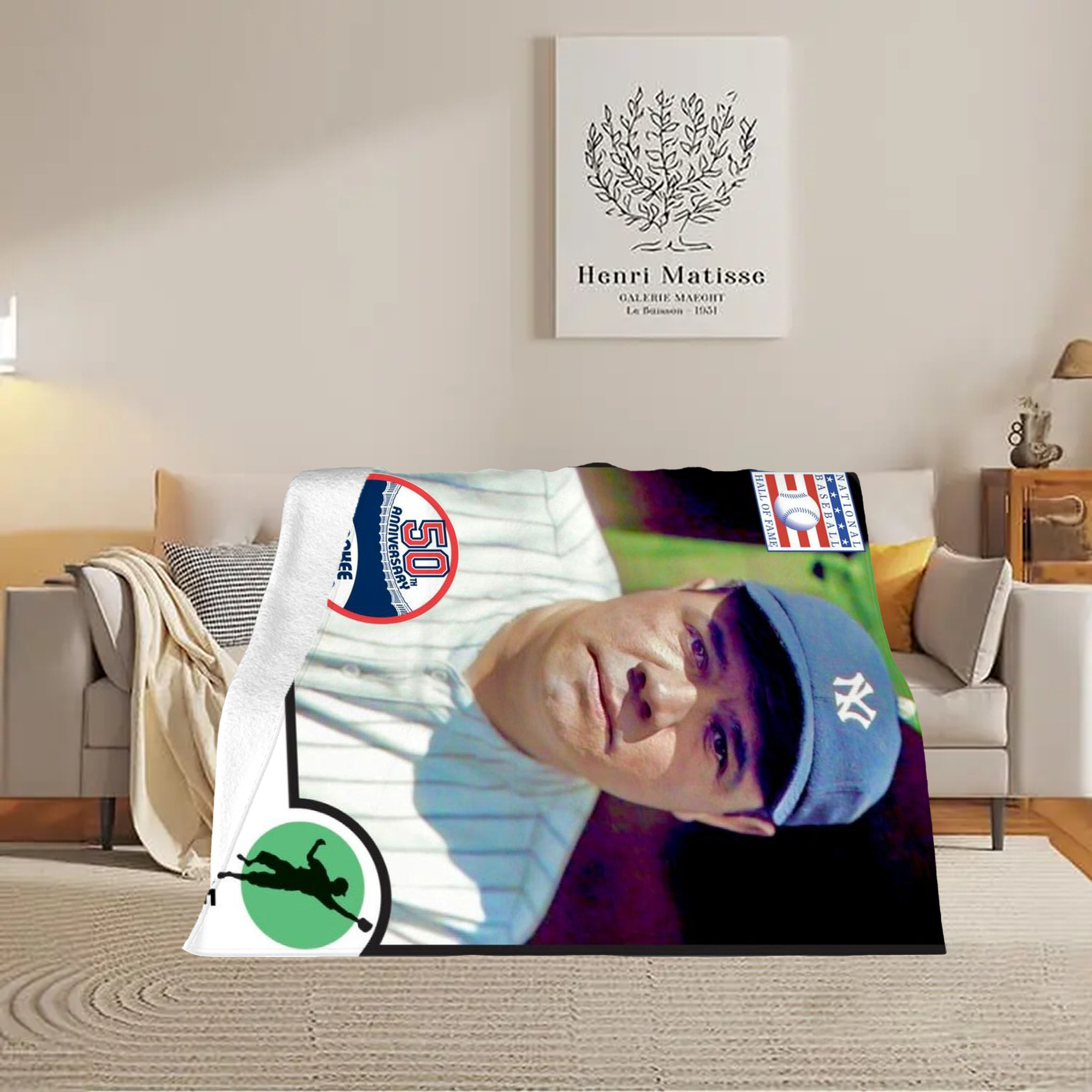 Babe Ruth 40 Soft Fleece Throw Blanket 60 X 80 Inch – Super Soft, Lightweight, And Durable – Perfect For Sofa, Bed, Camping, And More – Ideal Gift For Family And Friends