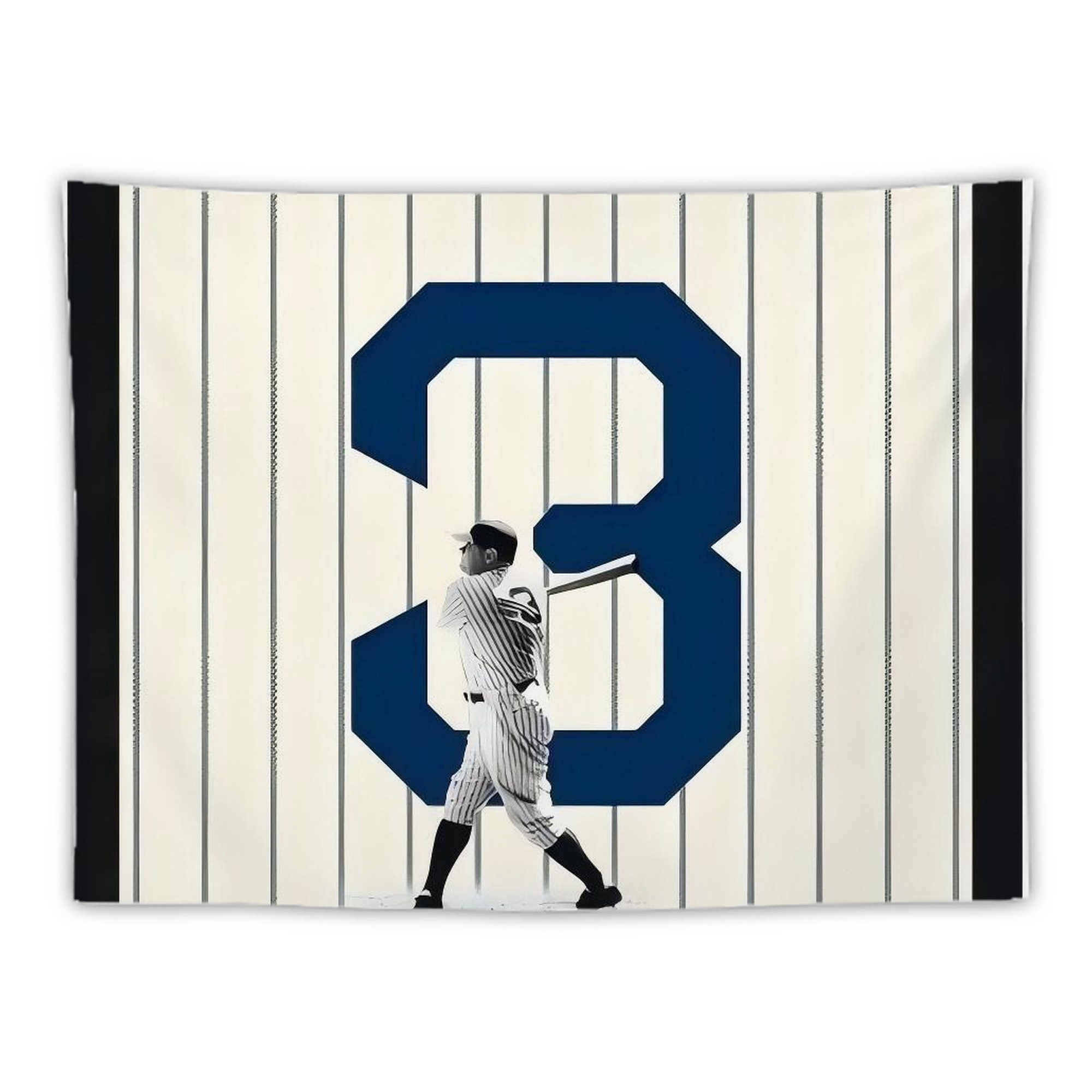 Babe Ruth 26 Wall Tapestry For Bedroom Aesthetic – Boho Style Polyester Fabric Wall Hanging With Hooks – 60 X 90 Inch Large Size, Lightweight, Durable, Easy To Hang