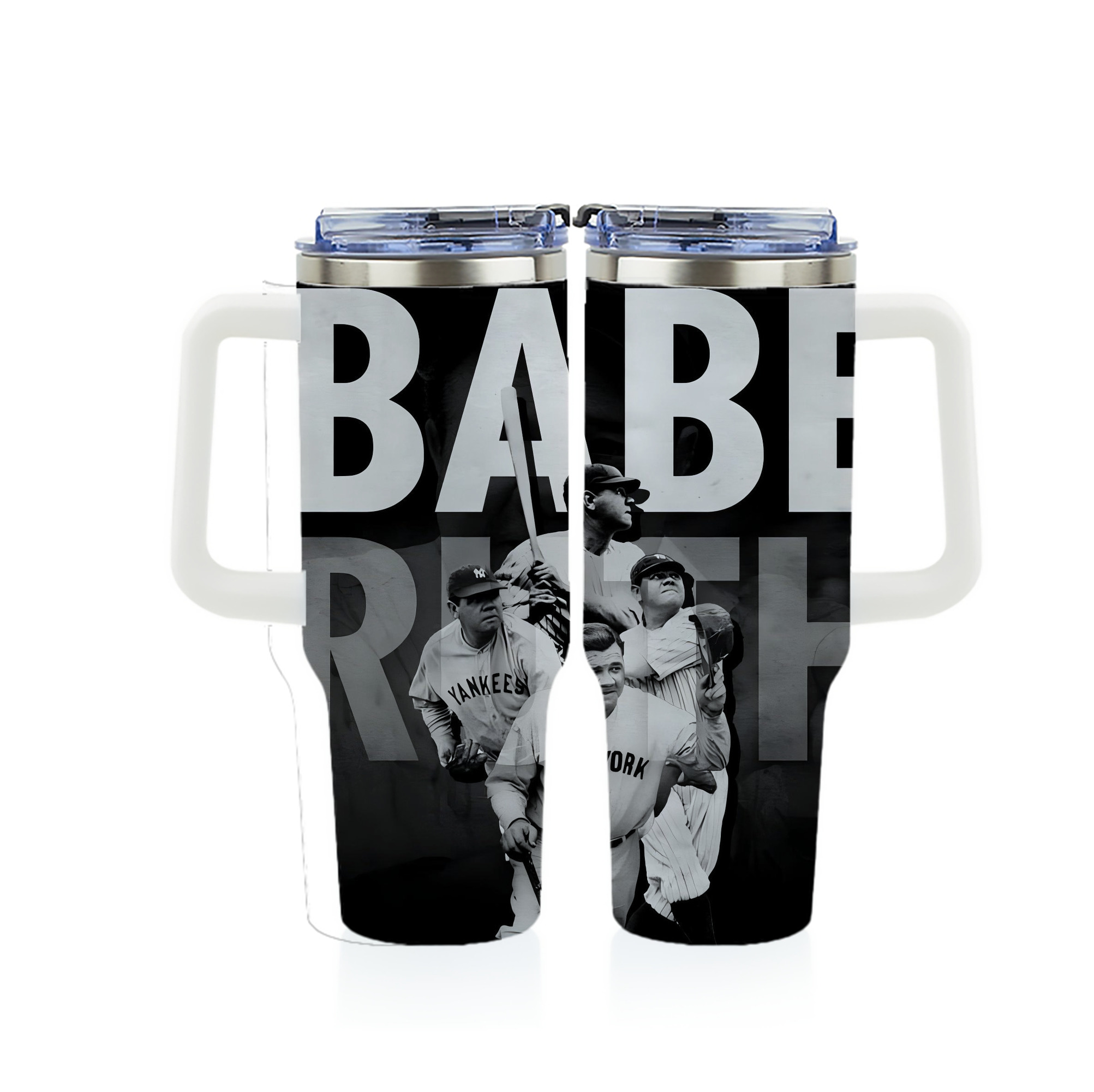 Babe Ruth 22 40oz Full Wrap Car Tumbler – Durable Stainless Steel Travel Mug With Vibrant UV Print – Double Wall Insulated, Fits Most Car Cup Holders