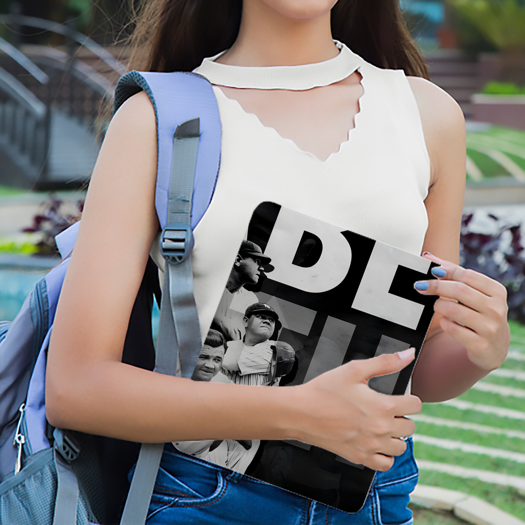 Babe Ruth 22 IPad Case Without Pencil Slot – Book-Style Cover With PU Leather & TPU – Slim, Durable, Scratch-Resistant, Full Protection & Easy Access