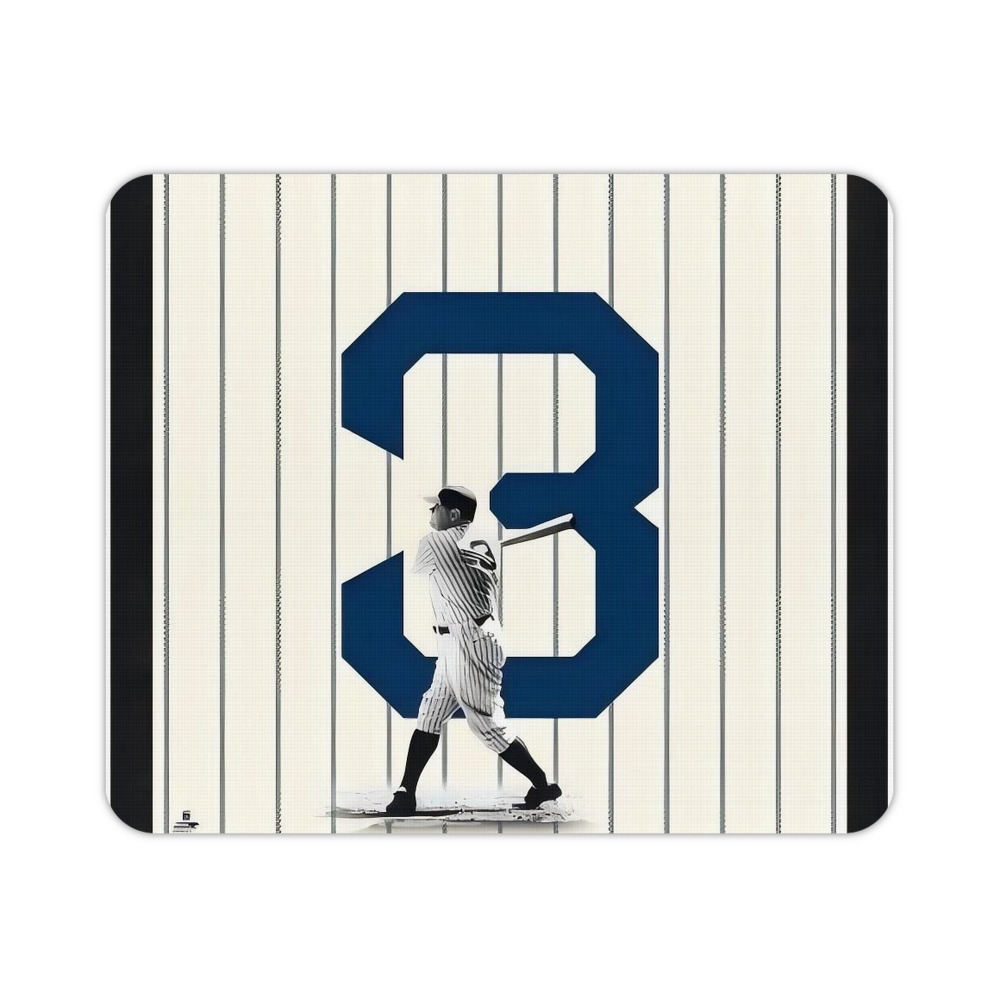 Babe Ruth 26 Durable Rubber Mouse Pad With Stitched Edges, Waterproof, Non-Slip Surface, Ultra-Thin Design For Gaming, Office