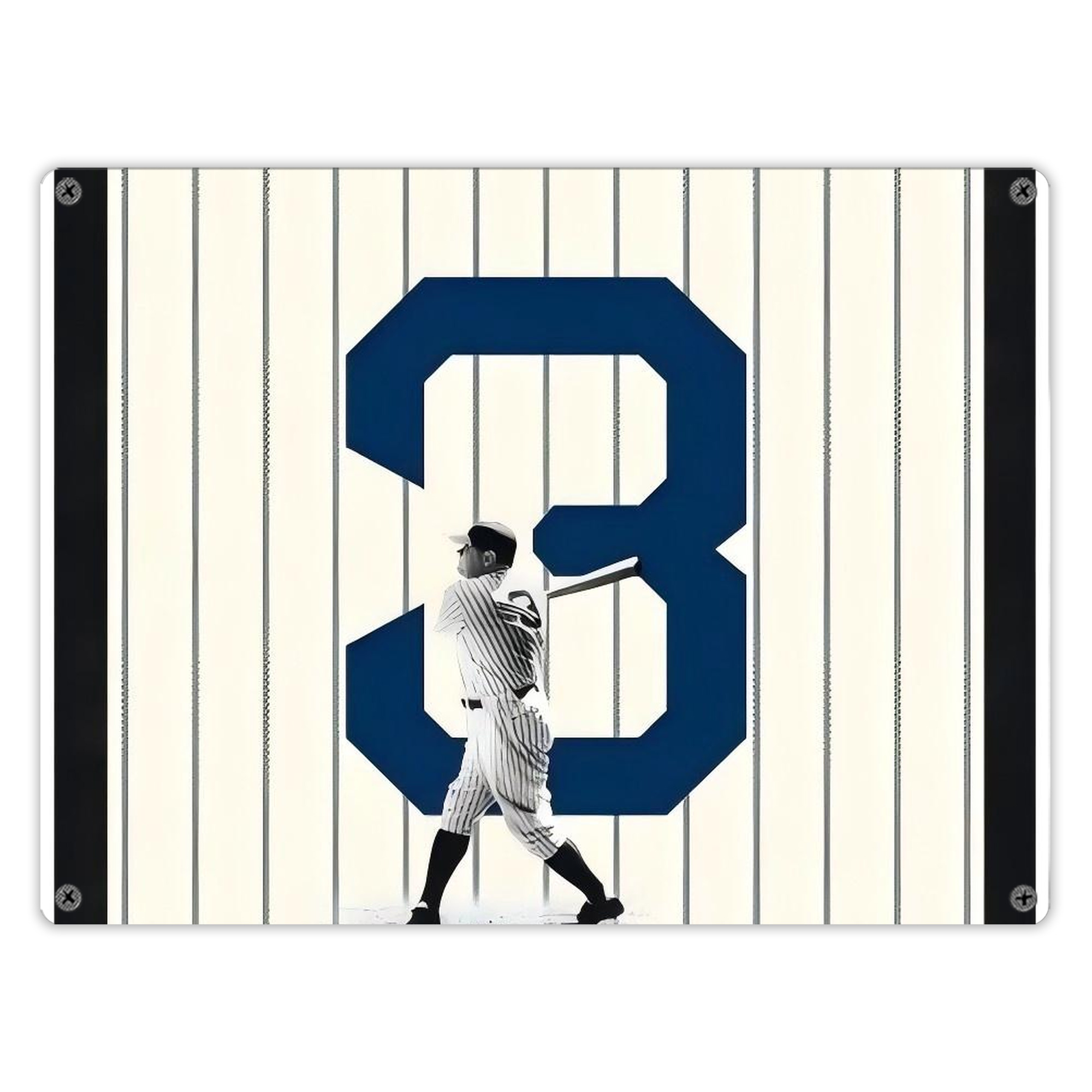 Babe Ruth 26 Vintage Metal Tin Sign 16x12 – Full-Print Iron Wall Decor – Durable, Fade-Resistant – Easy To Hang – Ideal For Home, Bar, Kitchen & Office Decor
